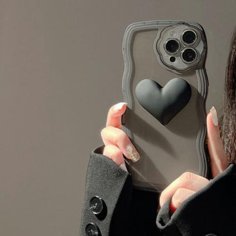Cute Love Heart Phone Case Cover for iPhone 13 Pro Max 12 11 X XR 7/8 W/Strap-PA00140-Veeddydropshipping