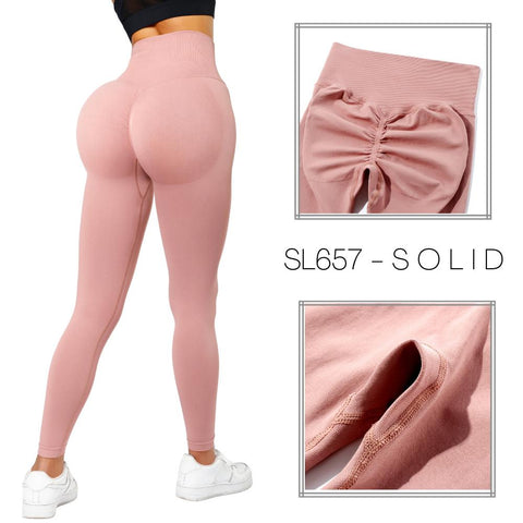 Leggings Women Fitness Yoga Pants Seamless Scrunch Butt Sportswear High -OS00866-Veeddydropshipping