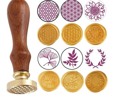 Botanical Retro Classic Sealing Wax Stamps-HA00131-Veeddydropshipping