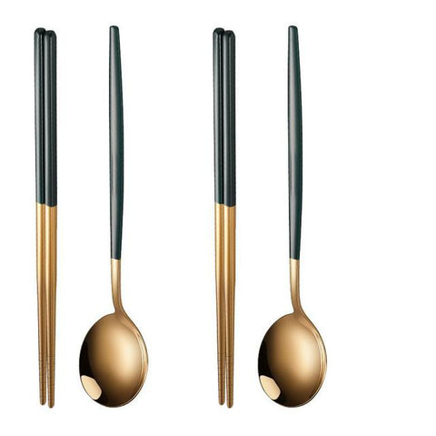 4pcs Household Stainless Steel Tableware Set-HA01304-Veeddydropshipping