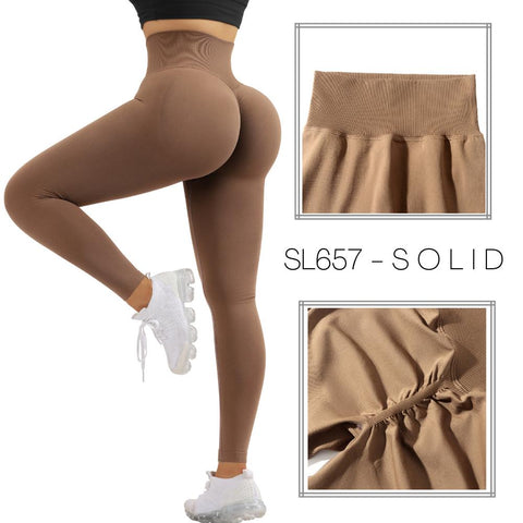 Leggings Women Fitness Yoga Pants Seamless Scrunch Butt Sportswear High -OS00866-Veeddydropshipping