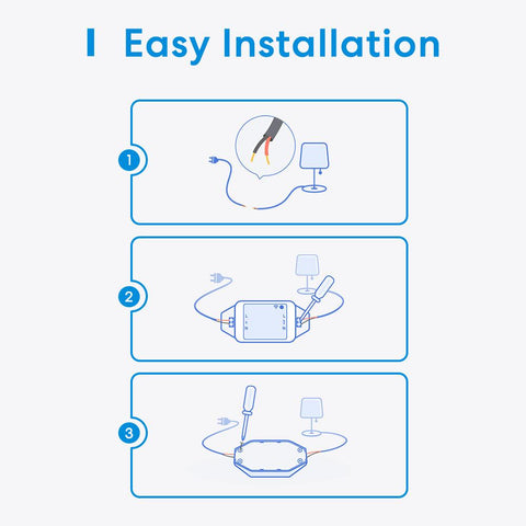 Meross WiFi DIY Smart Switch Wireless Remote Control Smart Home Light-TI01129-Veeddydropshipping