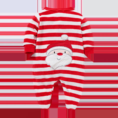 Christmas Velvet New Baby Girl Rompers roupas de bebe Long-TB00319-Veeddydropshipping