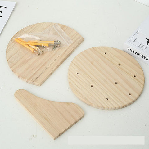 Wall-Mounted Cat Climbing Frame Pine Wood-HA01445-Veeddydropshipping