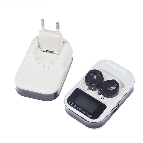 1pc 3.7V LCD EU Plug Button Battery Charger Recharging For CR2032 Indicator Intelligent -CE00052-Veeddydropshipping