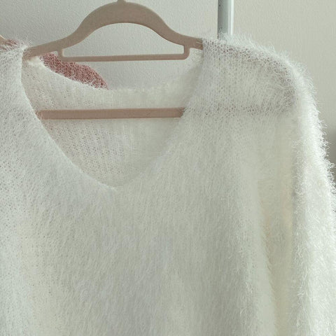 Sexy V-Neck Sweater Women Winter Sweet Korean Fashion-Veeddydropshipping