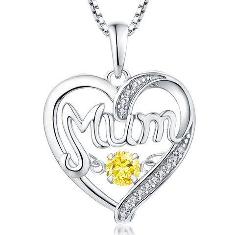    s925SilverHeartNecklacePendantMother_sDayGift-13