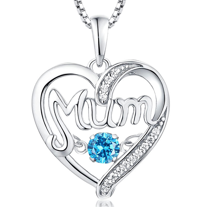    s925SilverHeartNecklacePendantMother_sDayGift-14