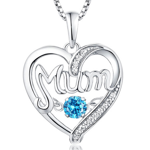    s925SilverHeartNecklacePendantMother_sDayGift-14