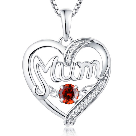       s925SilverHeartNecklacePendantMother_sDayGift-1