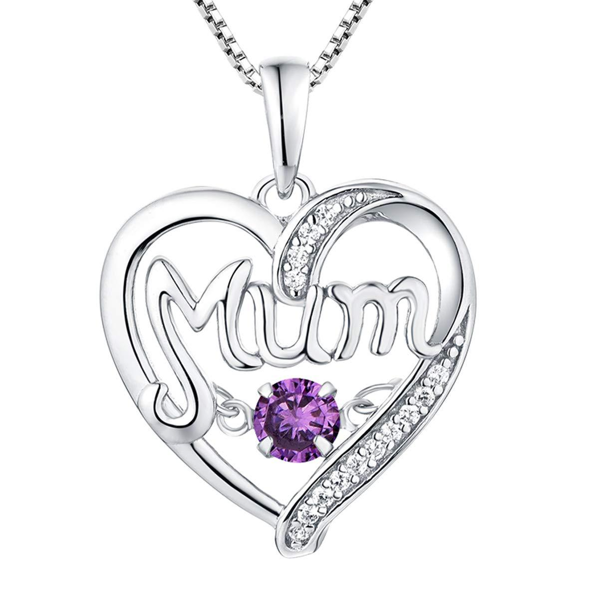    s925SilverHeartNecklacePendantMother_sDayGift-2