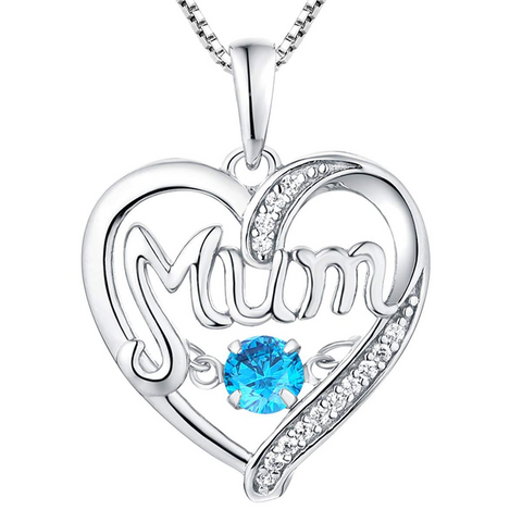       s925SilverHeartNecklacePendantMother_sDayGift-3