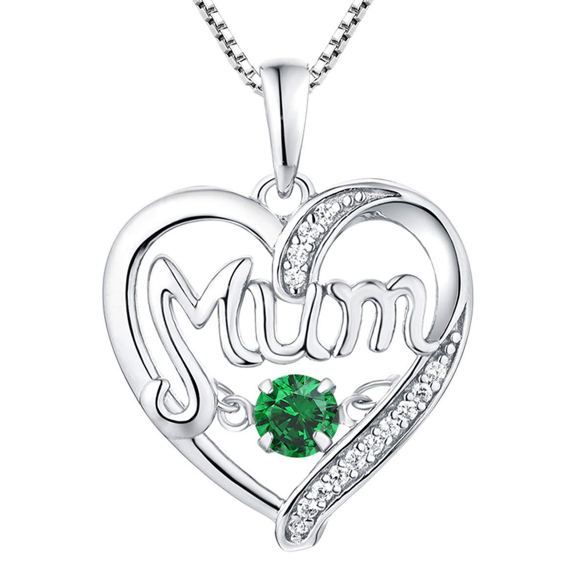       s925SilverHeartNecklacePendantMother_sDayGift-5