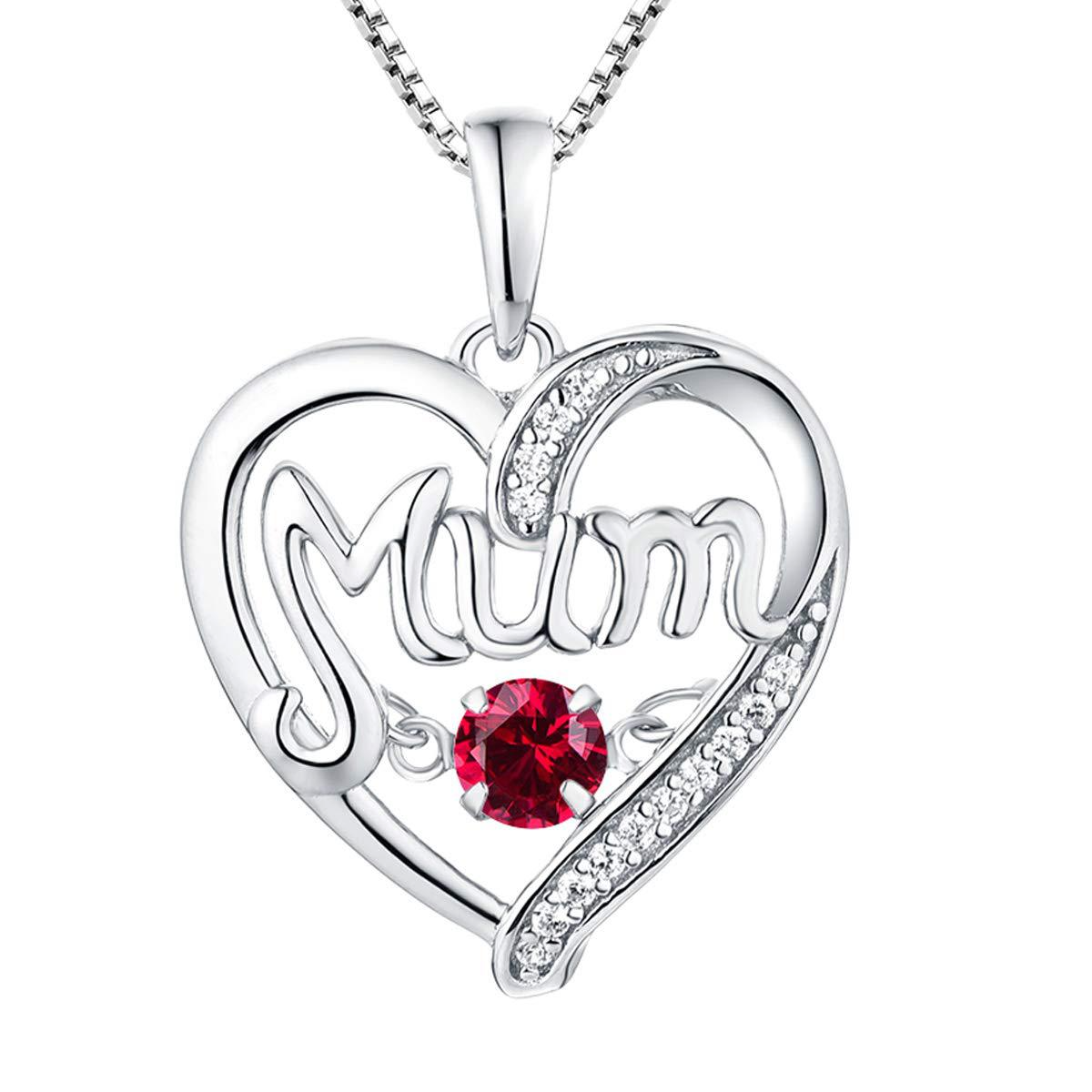    s925SilverHeartNecklacePendantMother_sDayGift-8