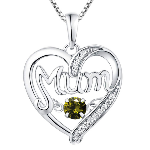       s925SilverHeartNecklacePendantMother_sDayGift-9